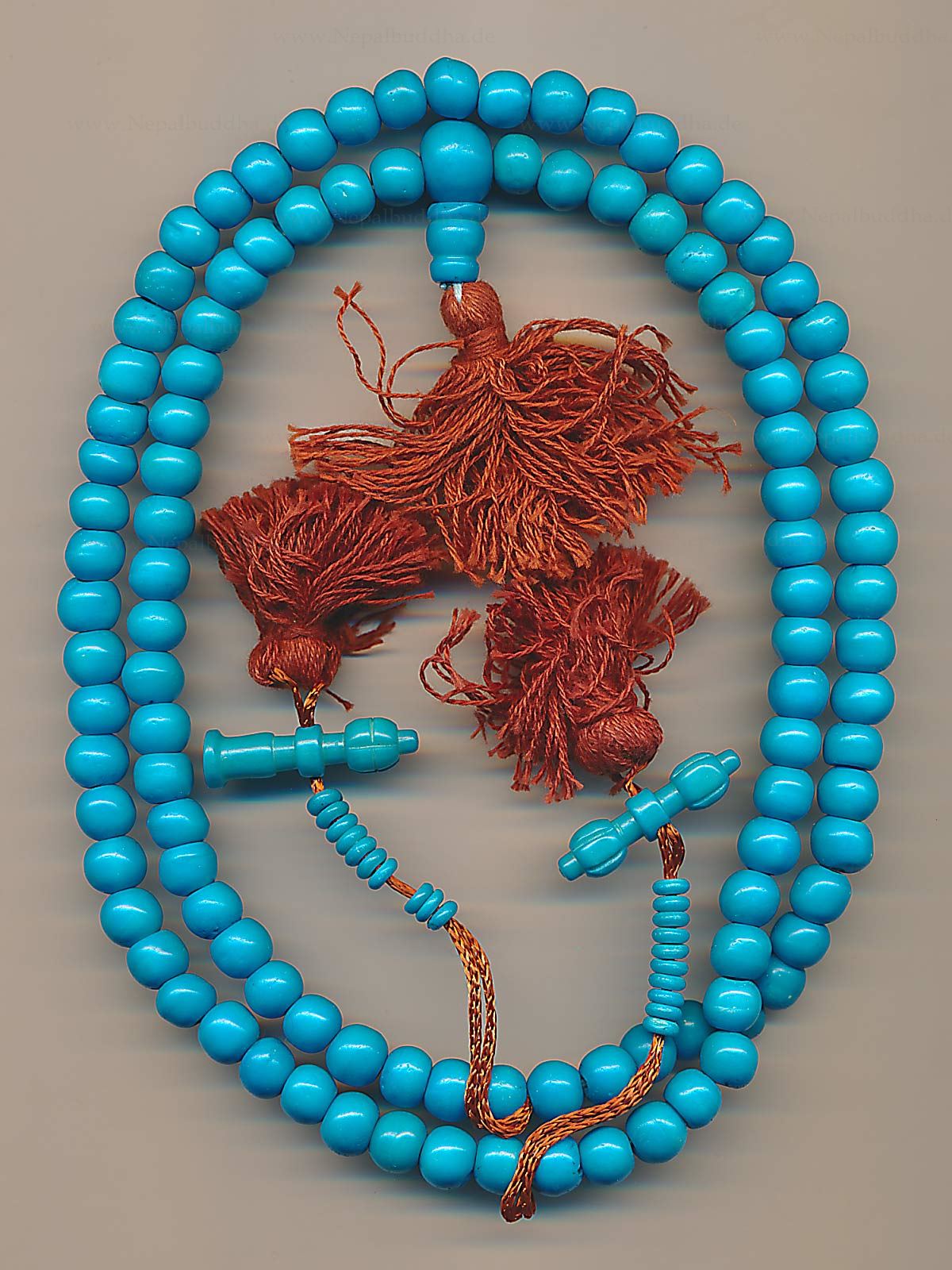 Mala mit 108 Perlen (8 mm) aus Yak Modeschmuck Rosaire bijoux 55c